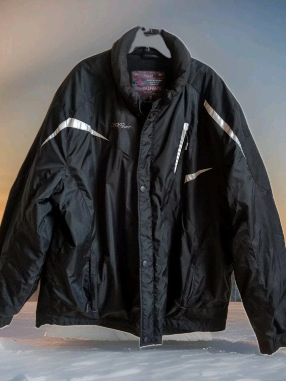 Choko Design Pulse Powersports Men’s Sz 3XL XXXL Black Winter Snowmobile Jacket